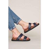 Moshulu Women's 'Atlanta' Lightweight Chunky Gladiator Sandals in Indigo | Size: 7