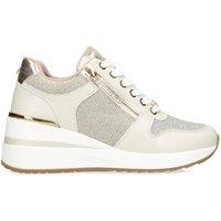 Carvela Women's 'High Rise' Fabric Trainers in Gold | Size: 5