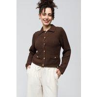 Dexia Women's Stylish Camel Jumper with a Comfortable Fit in Brown | Size: Large