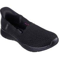 Skechers Women's Seager Believe It Shoe in Black | Size: 6