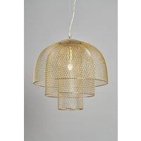 BHS Lighting Georgia Pendant Ceiling Light in Gold