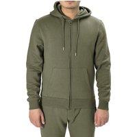 Smart Living Men's Full Zip Hoodie with Soft Touch Fabric & Pockets in Khaki | Size: Small