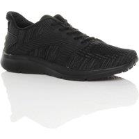 AJVANI Men's Flat Heel Lace Up Trainers in Black | Size: 9