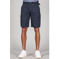 Tokyo Laundry Men's Cotton Ripstop Cargo Shorts in Navy | Size: Small