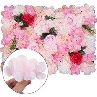 Neel Blue Decorative Artificial Flower Wall Panel Wedding Photo Background in Pink