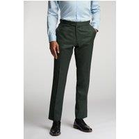 Alexandre Silver Label Men's Alexandre Of England Tailored Fit Flannel Trousers in Green | Size: 42R