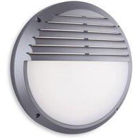 Netlighting Luca Outdoor Integrated LED Bulkheads Round Black IP65
