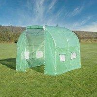 Primrose Premium Polytunnel with Galvanised Frame 2.5m x 2m in Green