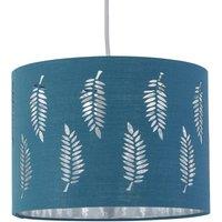 First Choice Lighting Fern - Teal Cut Out 25cm Pendant Lightshade