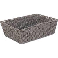 Red Hamper Grey Paper Rope Tray
