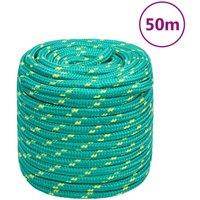Berkfield Home Boat Rope Orange 2 mm 25 m Polypropylene in Green