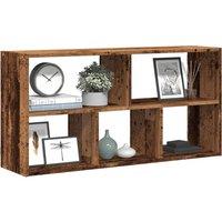 Berkfield Home Wall Shelf Old Wood 100x25x50 cm Engineered Wood in Brown | Size: 100 x 25 x 50 cm