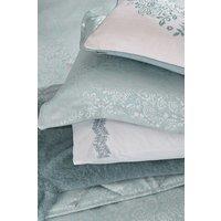 1951 'Atea' Standard Pillowcase Pair in Duck Egg Blue | Size: Standard Pillow Case