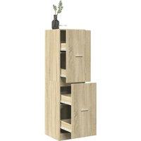 Apothecary CabinetSonoma Oak 40x41x144.5 cm Engineered Wood
