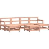 7 Piece Garden Lounge Set Solid Wood Douglas