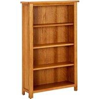4-Tier Bookcase 70x22x110 cm Solid Oak Wood