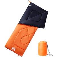 Berkfield Home Sleeping Bag for Adults Camping 3 Seasons in Orange
