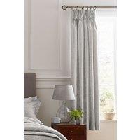 1951 'Kina' Jacquard Lined Curtains in Silver | Size: 167 cm width x 183 cm drop