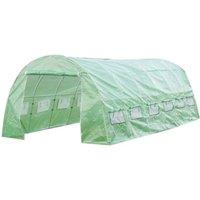 Primrose Premium Polytunnel with Galvanised Frame 6m x 3m in Green