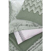 1951 'Kadir' Standard Pillowcase Pair in Green | Size: Standard Pillow Case