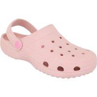 Amber Women's Wide Fit Eva Lightweight Clog Shoe with Secure Heel Strap for in Pink | Size: 5
