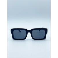 SVNX Women's Square Frame Sunglasses in Black