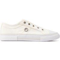 S.OLIVER Women's Canvas Slip-On Trainers in White | Size: 6.5