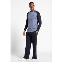 Tokyo Laundry Men's Cotton 2-Piece Long Sleeve Top & Bottoms Pyjama Set in Dark Navy | Size: Large