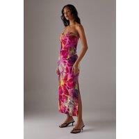 Burnout Bandeau Maxi Dress