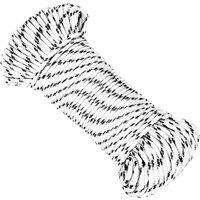 Berkfield Home Boat Rope Orange 2 mm 25 m Polypropylene in White