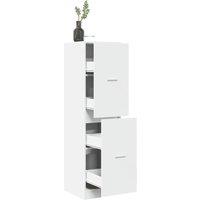 Berkfield Home Apothecary CabinetWhite 40x41x144.5 cm Engineered Wood in White