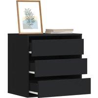 Corner Chest of Drawers Black 60x41x58 cm Engineered Wood