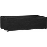 Berkfield Home Garden Furniture Cover 8 Eyelets 125x70x35 cm Rectangular in Black | Size: 125 x 70 x 35 cm