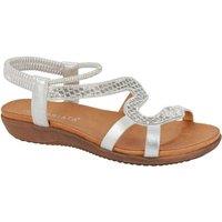 Cipriata Women's Serpent Sandals in Silver | Size: 6