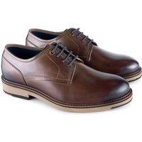 CATESBY ENGLAND Men's Grange Leather Lace Up Derby Shoes in Brown | Size: 11
