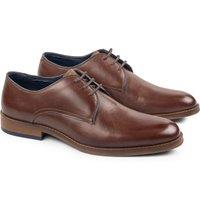 CATESBY ENGLAND Men's Alex Leather Lace Up Derby Shoes in Brown | Size: 10