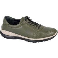 Mod Comfys Women's Leather Shoes in Olive | Size: 5