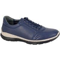 Mod Comfys Women's Leather Shoes in Navy | Size: 6
