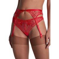 Aubade Women's Rules of Attraction Suspender Belt in Red | Size: 10