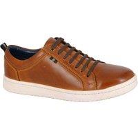 Roamers Men's Leather Trainers in Tan | Size: 9