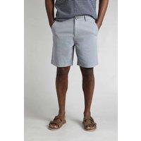 Weird Fish Men's Charleston Textured Chino Shorts in Light Blue | Size: 38