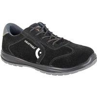 Grafters Men's Suede Safety Trainers in Black | Size: 10