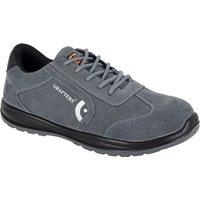Grafters Men's Suede Safety Trainers in Grey | Size: 11