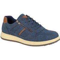 Scimitar Men's Synthetic Nubuck Trainers in Navy | Size: 7