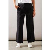 Petite High Waist Straight Leg Trouser