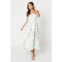 Oasis Womens Midi Dress Lilac Floral Sleeveless Woven Elegant Spring Summer