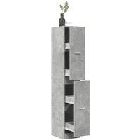 Apothecary CabinetConcrete Grey 30x41x174.5 cm Engineered Wood