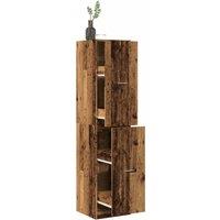 Berkfield Home Apothecary CabinetOld Wood 40x41x174.5 cm Engineered Wood in Brown