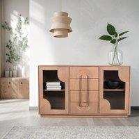 IH Design Jodhpur Solid Wooden Extra Large Sideboard in Brown
