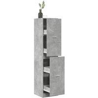 Berkfield Home Apothecary CabinetConcrete Grey 40x41x174.5 cm Engineered Wood